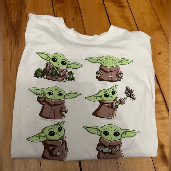Disney Starwars Mandelorian Baby Grogu Tshirt Size M - Picture 4 of 11